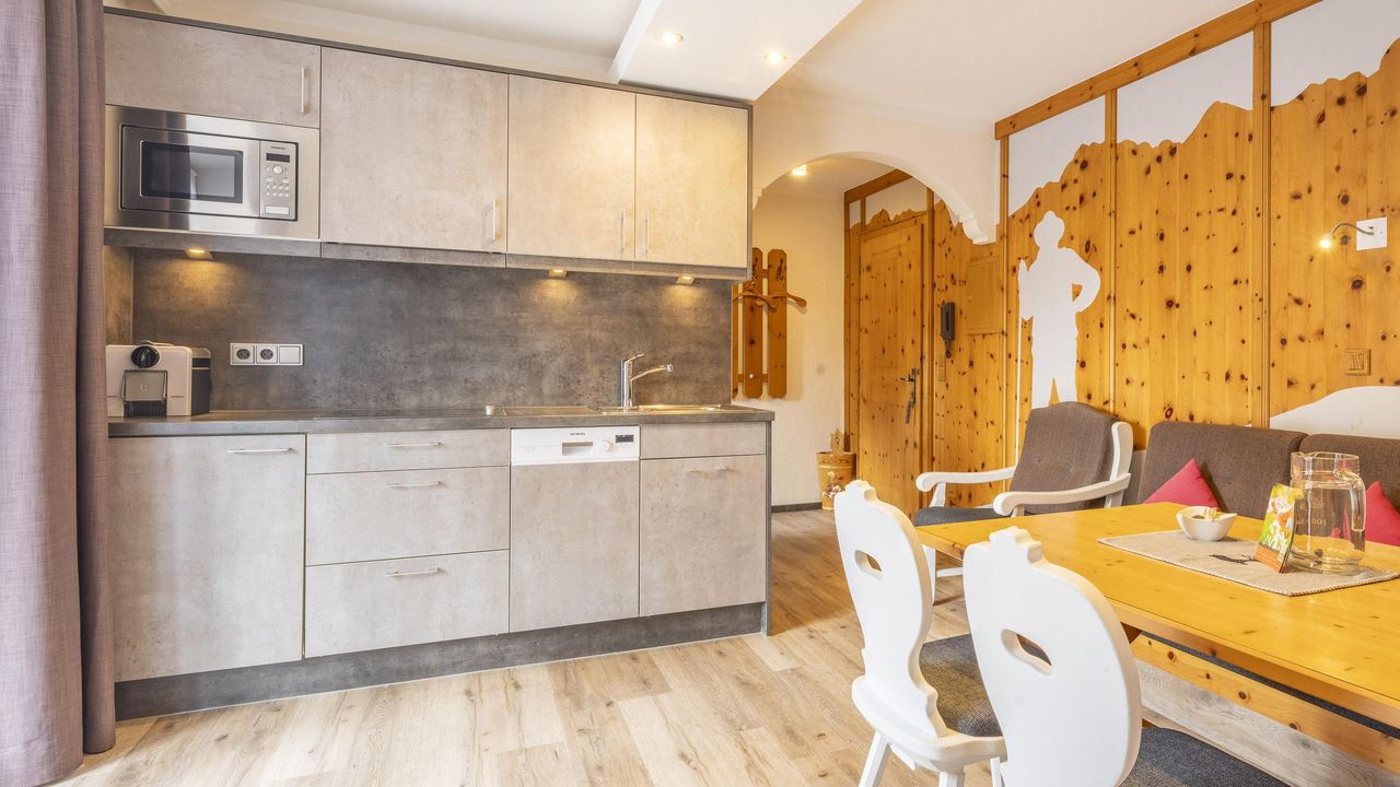 Ferienwohnung Wildfang Wohnraum und Küche-Ferienwo Ferienwohnung Wildfang Wohnraum und Küche-Ferienwo